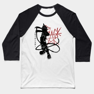 Crimson Black Baseball T-Shirt